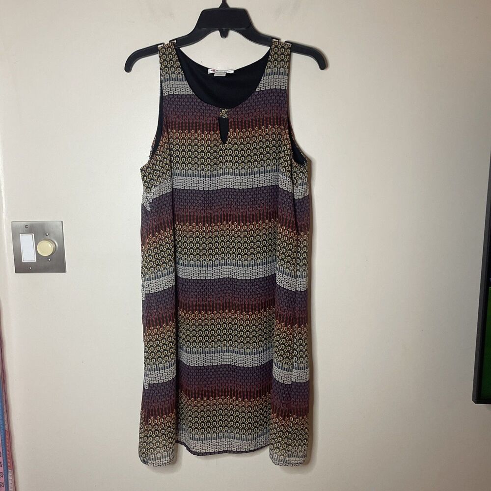 Summer Career Dress Casual Tank Sleeves Size M